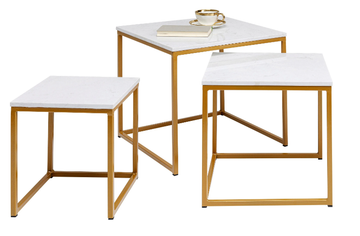 KEY WEST - Marble and powder coated steel coffee table by KARE Design - view 3